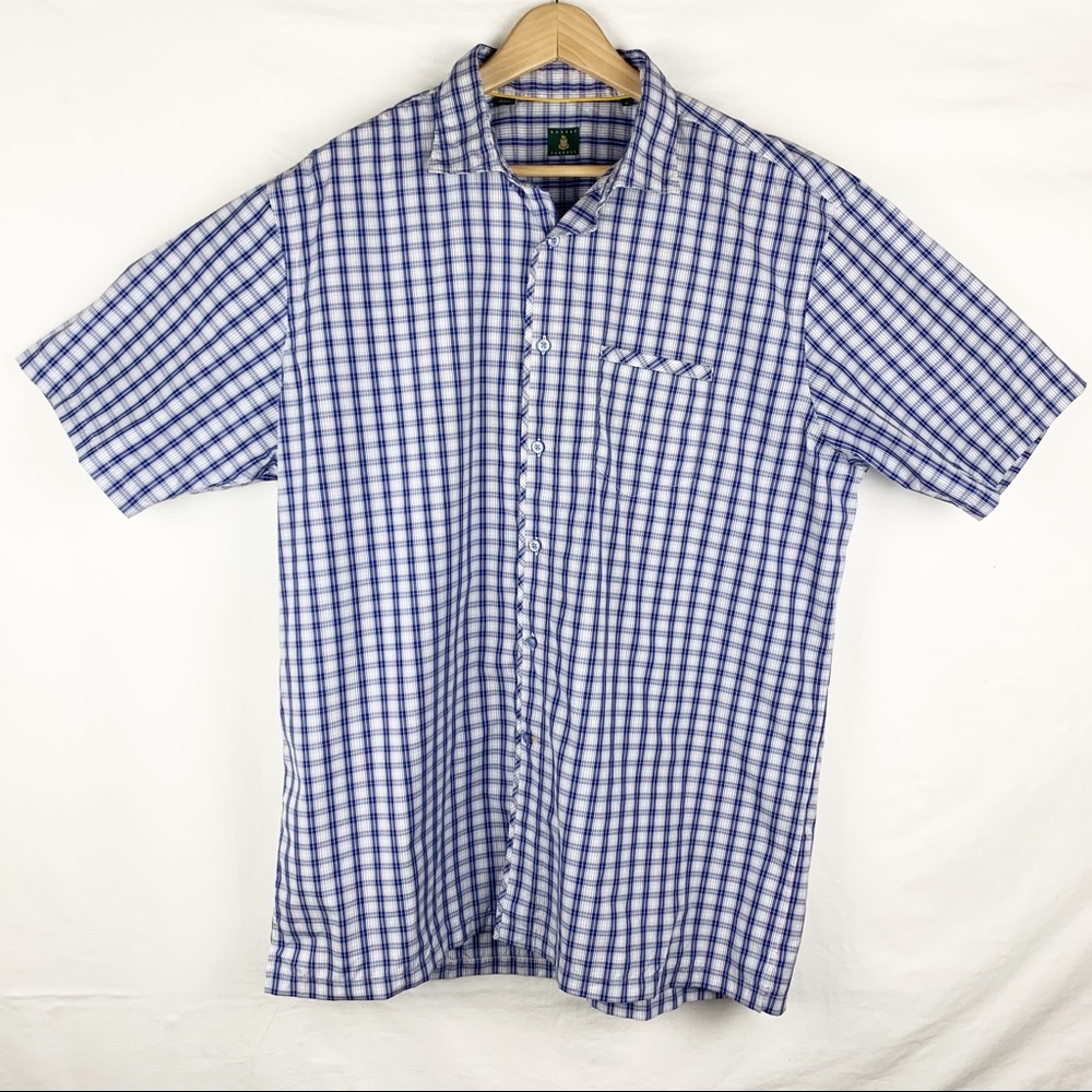 Men's Robert Talbott Button Down Shirt Short Sleeves